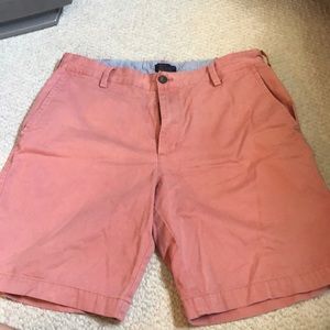 Salmon flat front shorts